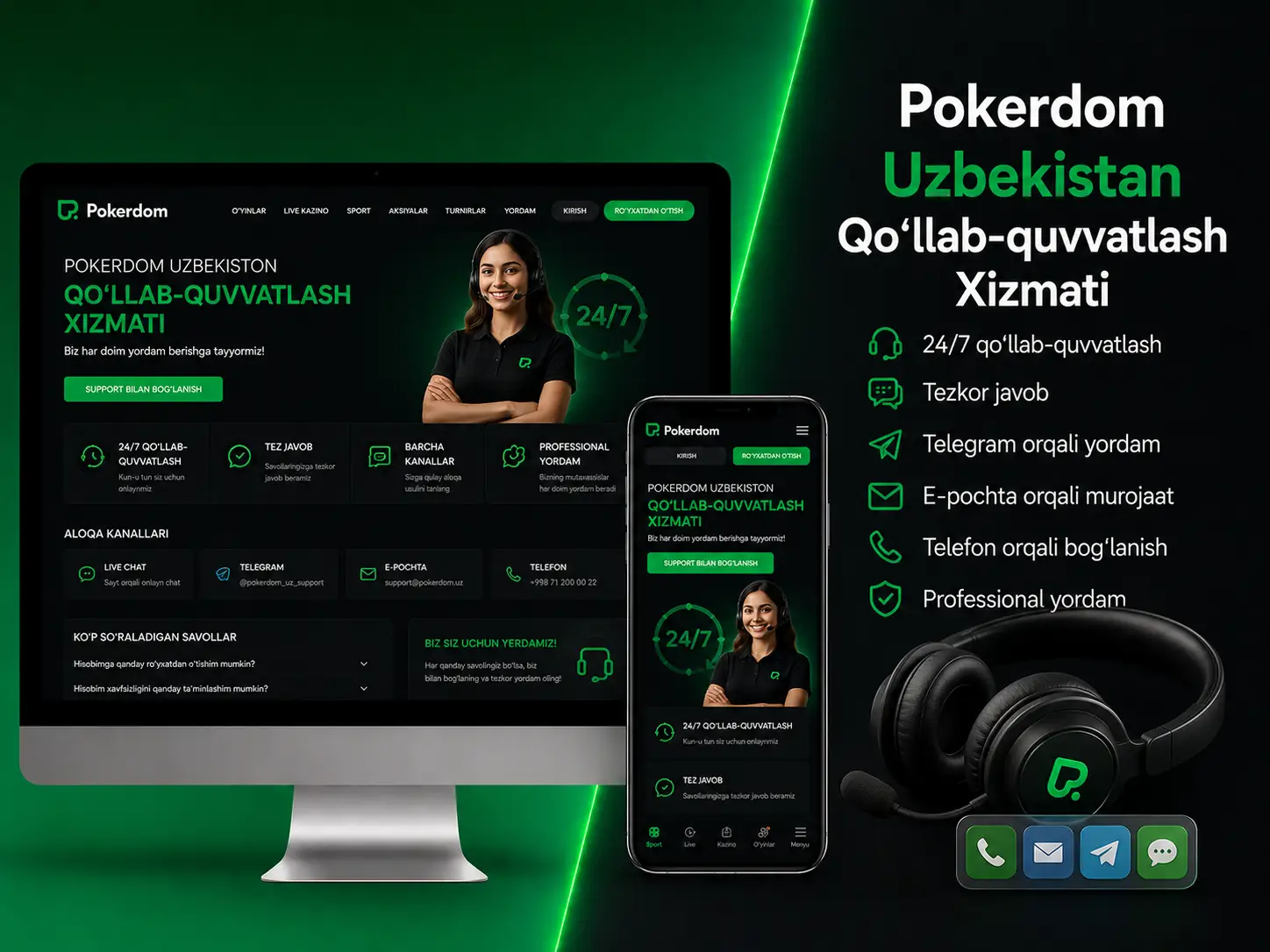 Pokerdom Uzbekistan Qo‘llab-quvvatlash Xizmati