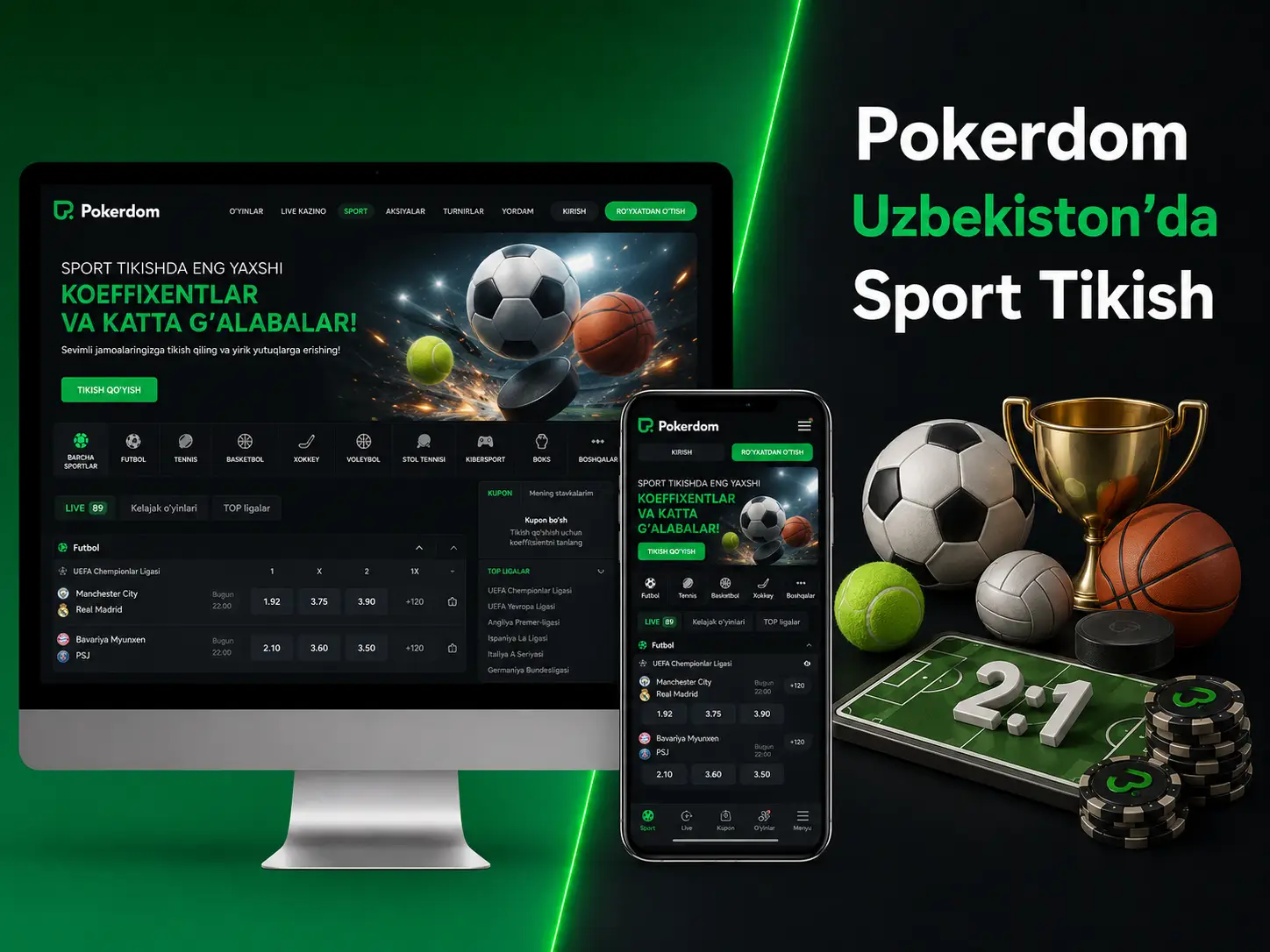 Pokerdom Uzbekistan’da Sport Tikish